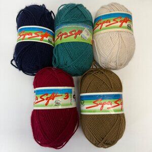 Lana Moro Super Soft 3 Yarn Lot Acrylic Vintage 5 Skeins